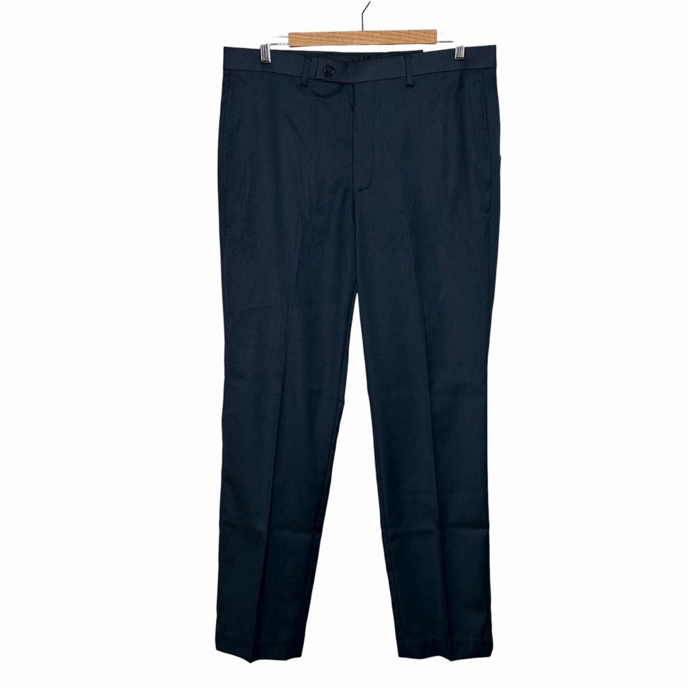 Ralph Lauren Norton Active Dress Pants Navy Mens 34x32 Stretch Wrinkle Resistant